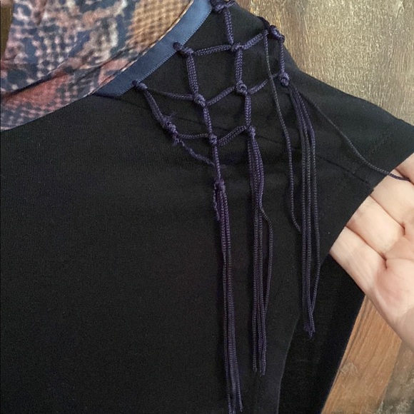 Desigual Shawl with fringe Neckline Midi Dress - Picture 13 of 15